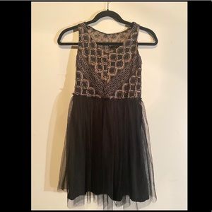 Vintage Black and Gold Dress